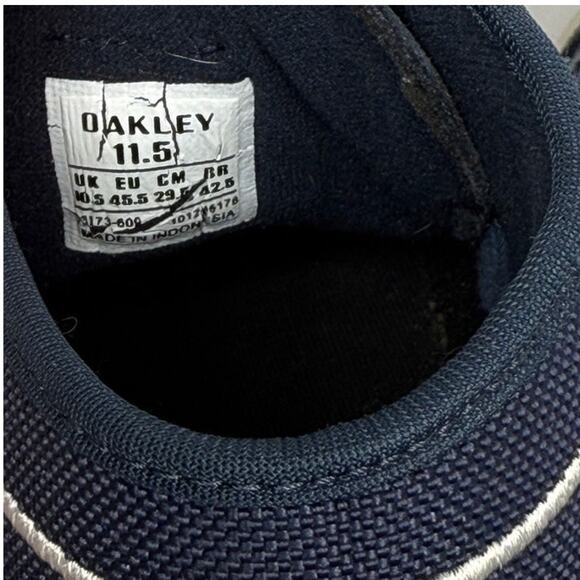 Oakley Y2K Road Trip Skater Navy Casual Preppy Sneakers Shoes Mens Size 11.5 - Picture 9 of 12
